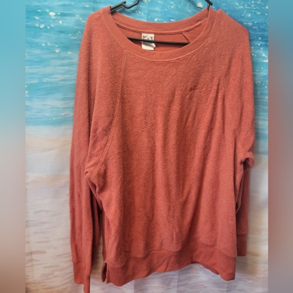 Pink Victoria's Secret Orange Sweatshirt‎ Inside Out Look Size Medium